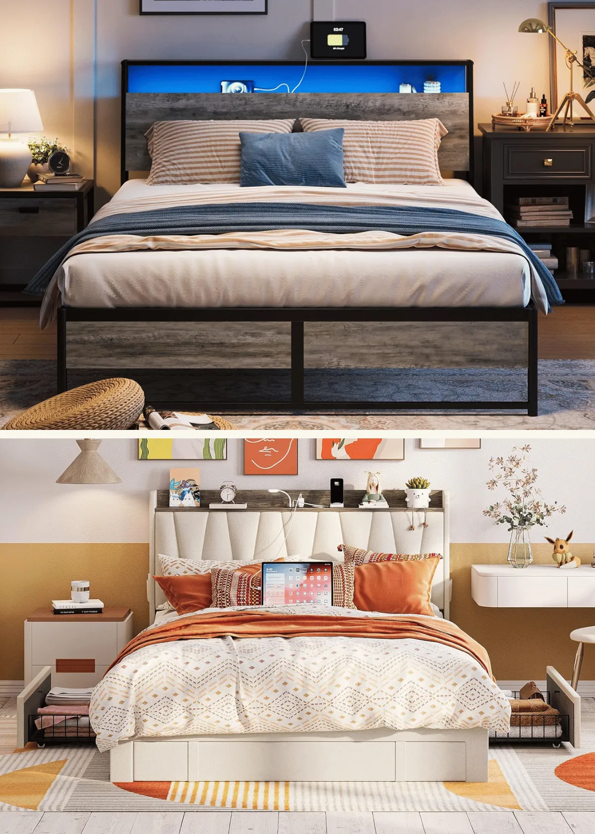 "Modern Full-size Bed Frame for Teenagers and Tall Kids: Top 10"