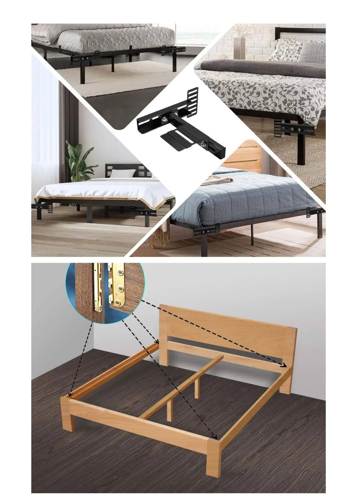 "End Bed Squeaks Forever with the Right Bed Frame Brackets"