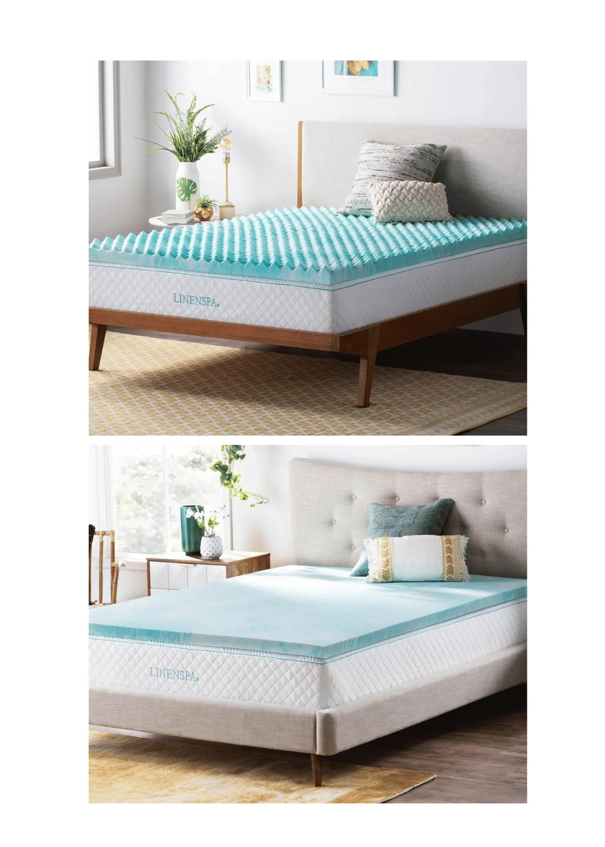 "Upgrade to a Linenspa Mattress Topper for Ultimate Comfort"